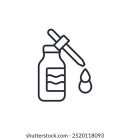 serum icon. vector.Editable stroke.linear style sign for use web design,logo.Symbol illustration.