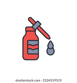 serum icon. vector.Editable stroke.linear style sign for use web design,logo.Symbol illustration.