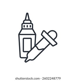 serum icon. vector.Editable stroke.linear style sign for use web design,logo.Symbol illustration.