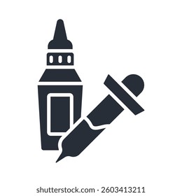 serum icon. vector.Editable stroke.linear style sign for use web design,logo.Symbol illustration.