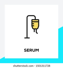 SERUM AND ILLUSTRATION ICON CONCEPT