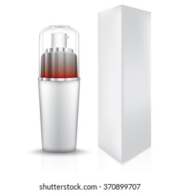 Serum, Moisture lotion, cream container on white background. Ready For Your Design.