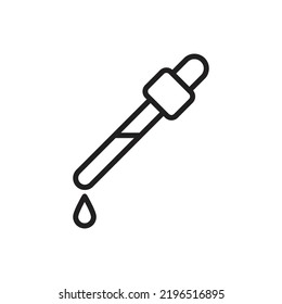 Serum Outline Icon Vector Illustration