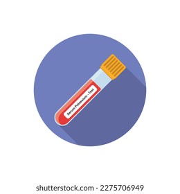 Serum Potassium Blood Test Concept Design. Vector Illustration.