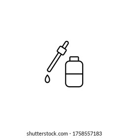 Icono de línea delgada simple sérica ilustración vectorial