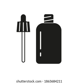 elemento de icono de máscara de suero de maquillaje para concepto móvil y aplicaciones web. Icono de piel de suero de línea delgada se puede usar para web y móvil. Icono premium sobre fondo blanco