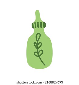 Serum. Skincare attribute. Cosmetic tube for beauty and care. Flat style vector illustration.