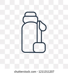 Serum vector outline icon isolated on transparent background, high quality linear Serum transparency concept can be used web and mobile