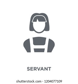 Servant Icon. Servant Design Concept From Hotel Collection. Simple Element Vector Illustration On White Background.