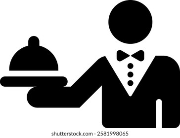 Servant Icon Glyph Vector Illustration