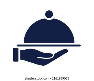 serve food glyph icon , designed for web and app