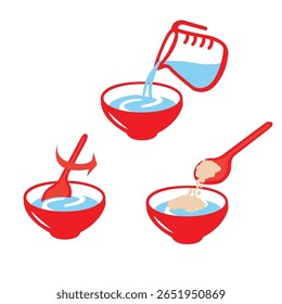 serve food icon set vector