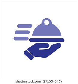 serve icons. simple colored vector illustration