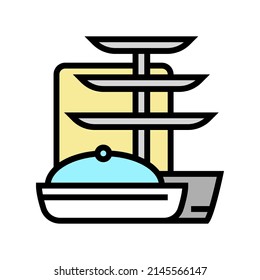 serve ware utensil color icon vector. serve ware utensil sign. isolated symbol illustration