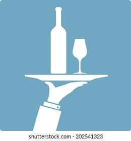 serve wine with glass