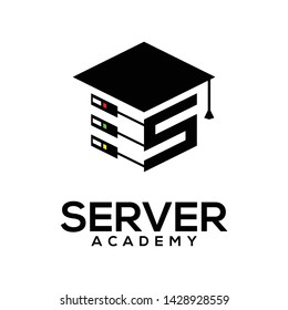 Server Academy Modern Logo Identity