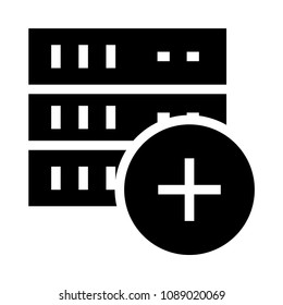 server add vector glyphs icon