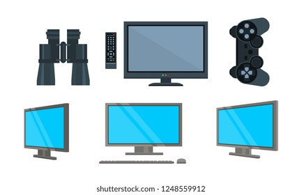 Server administration icons, computer security vector Illustration on a white background