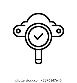 server analysis line icon. vector icon for your website, mobile, presentation, and logo design.