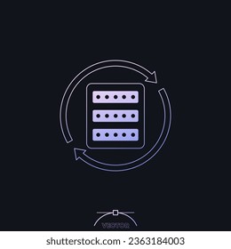 server backup icon with gradient