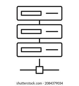 Server Backup Isolated Vector icon which can easily modify or edit

