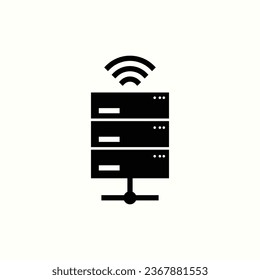 server black icon, isolated icon in light background, perfect for website, blog, logo, graphic design, social media, UI, mobile app