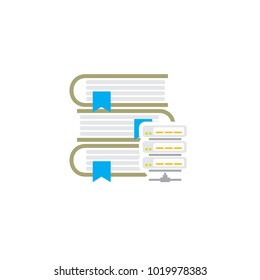 Server Book Logo Icon Design