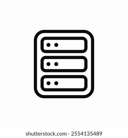 server cabinet room icon sign vector