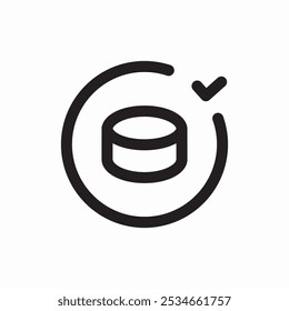 server check mark icon sign vector