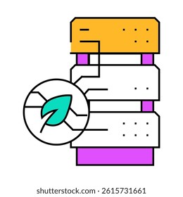 server chia cryptocurrency line icon vector. server chia cryptocurrency sign. isolated symbol illustration