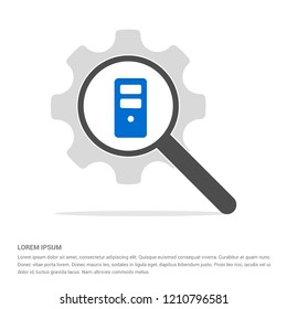 Server computer icon - Free vector icon