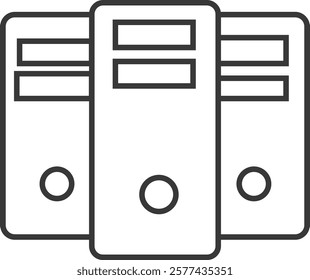 Server Computer Technology Icon | Vector Eps