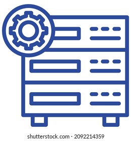 Server Configuration Isolated Vector icon which can easily modify or edit

