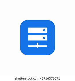 Vector de signo de icono de conexión del servidor