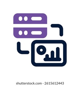 server control dual tone icon. Sleek and modern vector icon for websites, mobile apps, marketing materials, and corporate design. Fully scalable and ready to use.