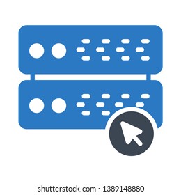 server cursor glyph double color icon