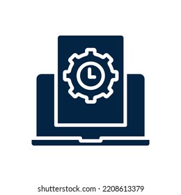 Server customization and configuration line icon. Simple element illustration. Server customization and configuration concept outline symbol design.