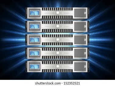 Server in cyberspace, EPS 10