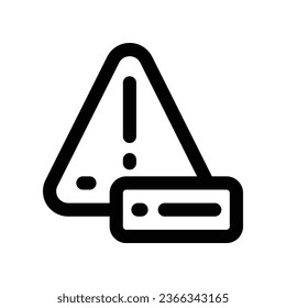 server danger line icon. vector icon for your website, mobile, presentation, and logo design.