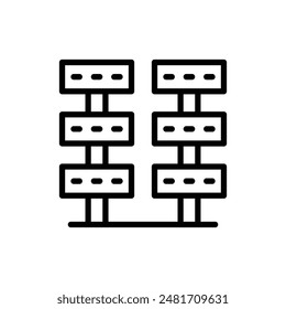server data icon line style