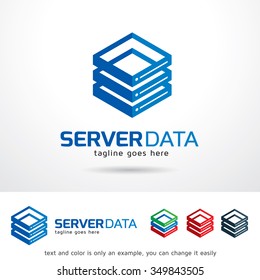 Server Data Logo Template Design Vector