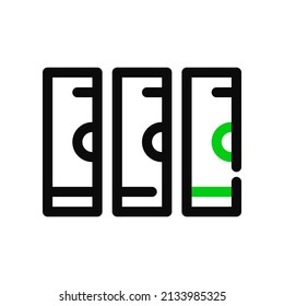 Server data storage icon. Pixel perfect, editable stroke
