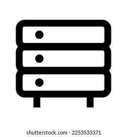 Server. Database. Computing icon. Vector.