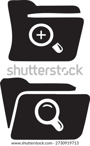 server or database with a magnifying glass typically signifying  search or query function