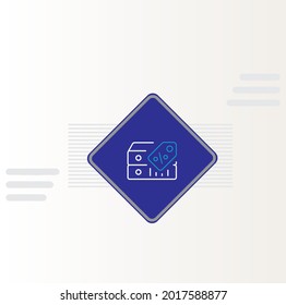 Server deals icon vector design