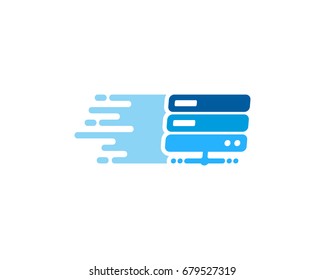 Server Delivery Icon Logo Design Element