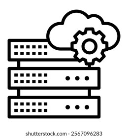 Server Deployment Icon Element For Design