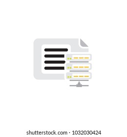 Server Document Logo Icon Design