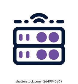 server duotone icon. Sleek and modern vector icon for websites, mobile apps, marketing materials, and corporate design. Fully scalable and ready to use.