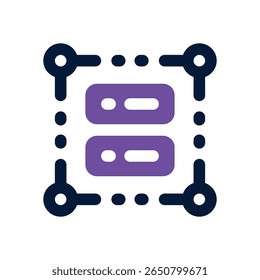 server duotone icon. Sleek and modern vector icon for websites, mobile apps, marketing materials, and corporate design. Fully scalable and ready to use.